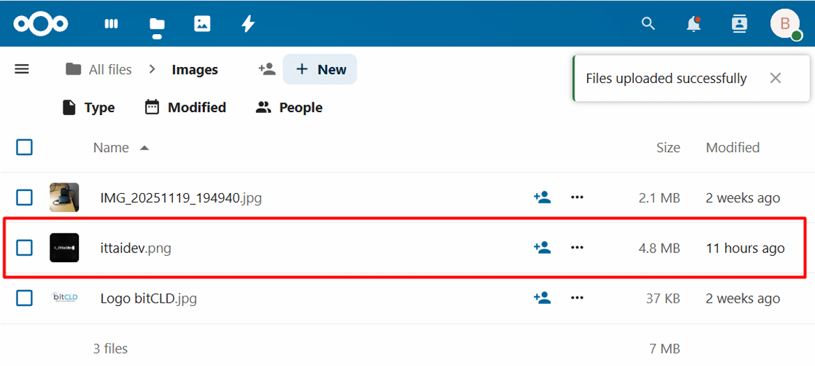 Uso Nextcloud