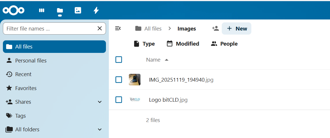 Uso Nextcloud